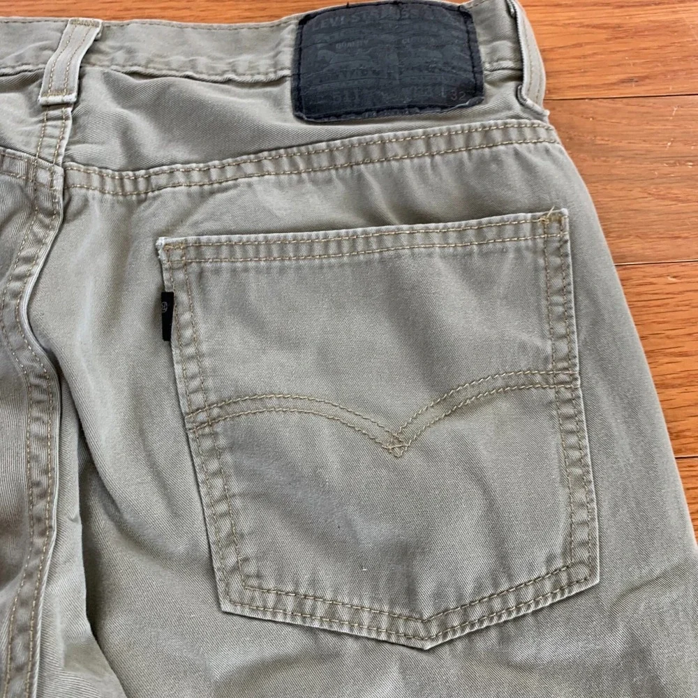 Levi's‎ 511 Slim Stretch Light Khaki Pants Mens 31x30